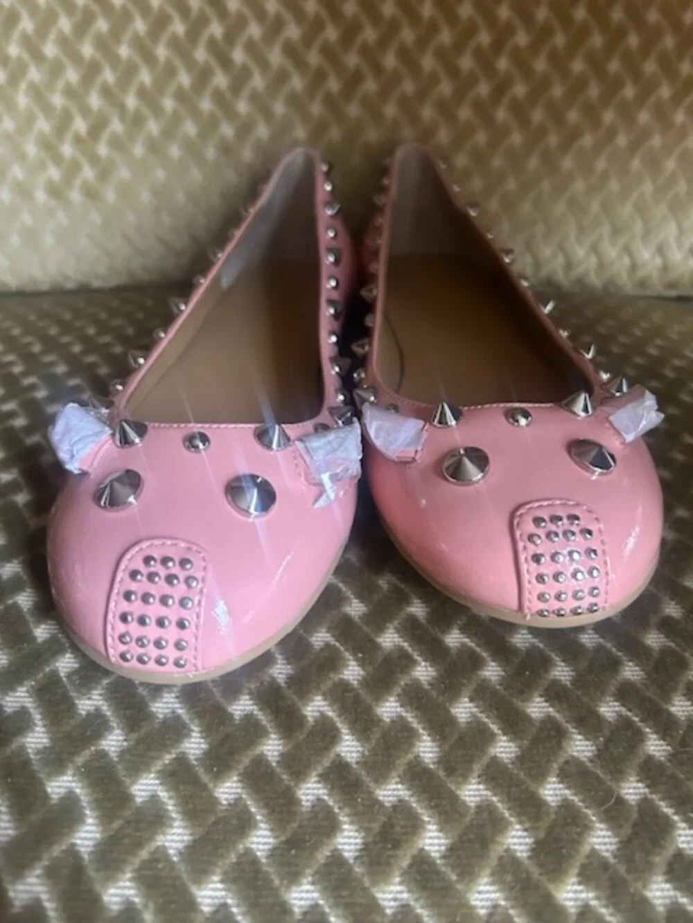 Marc by Marc Jacobs Piggy Pink Patent Leather Studded Ballet Flats NWB - Picture 15 of 16